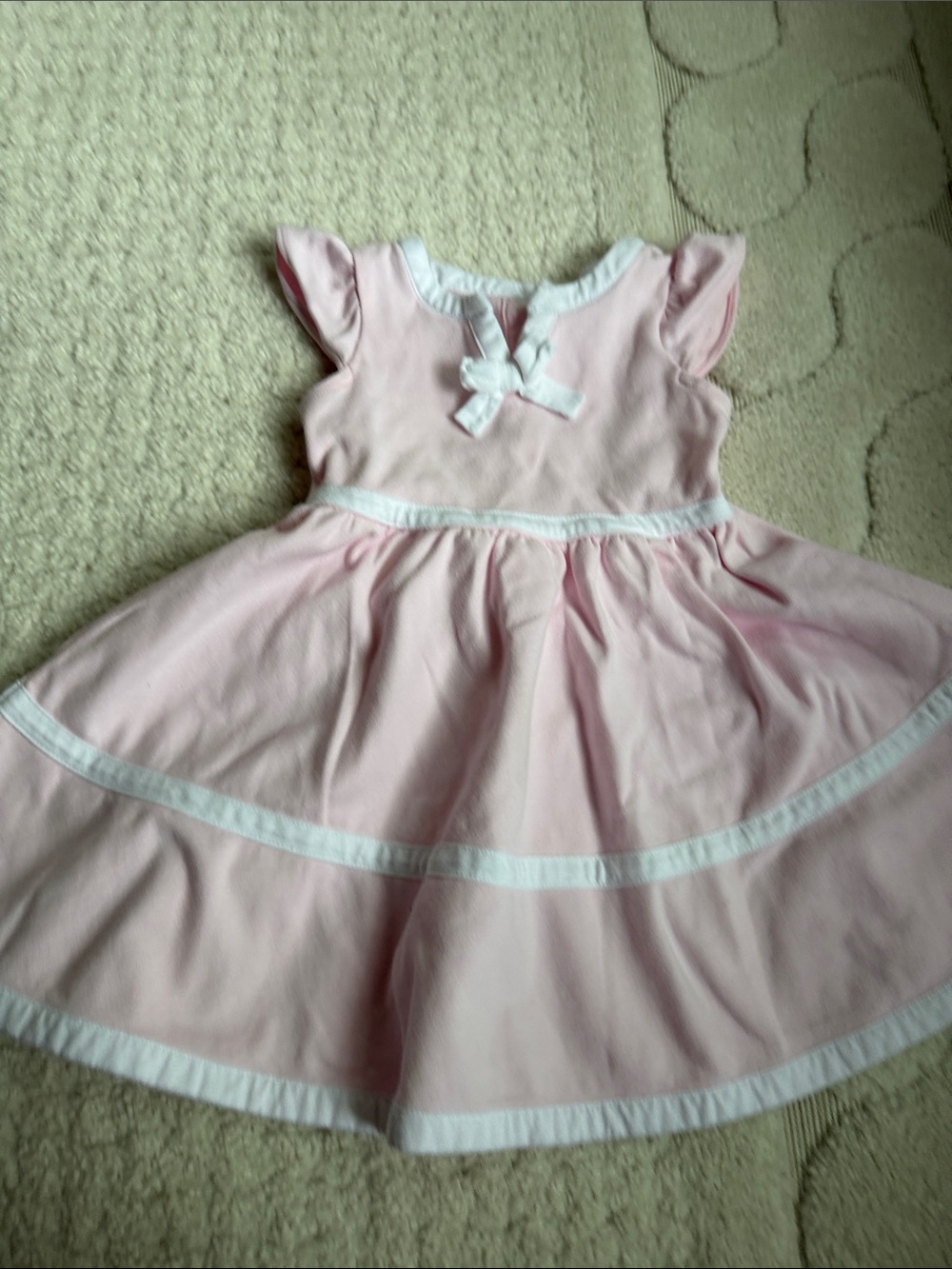 Janie & Jack Pink Bow-Accent Girls' Dress